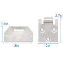 OXTOUF Golf Cart Seat Hinge Plate Set for EZGo TXT Medalist 1995-Up Gas/Electric Golf Buggies,Male & Female Hinge Plate OEM