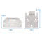 OXTOUF Golf Cart Seat Hinge Plate Set for EZGo TXT Medalist 1995-Up Gas/Electric Golf Buggies,Male & Female Hinge Plate OEM