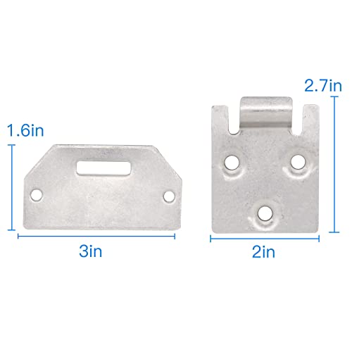 OXTOUF Golf Cart Seat Hinge Plate Set for EZGo TXT Medalist 1995-Up Gas/Electric Golf Buggies,Male & Female Hinge Plate OEM