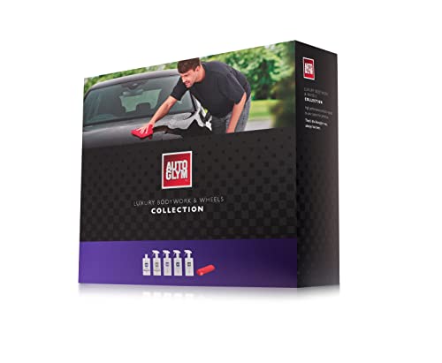 Autoglym Luxury Bodywork and Wheels Collection, 6pc Car Cleaning Kit, Car Cleaning Gift Set