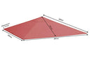 QUICK STAR Replacement Roof for Garden Gazebo 3 x 3 m Terra Antique Gazebo Roof Replacement Cover