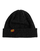 SANTA CRUZ Beanie Not a Crime Skate Beanie, Charcoal, One Size