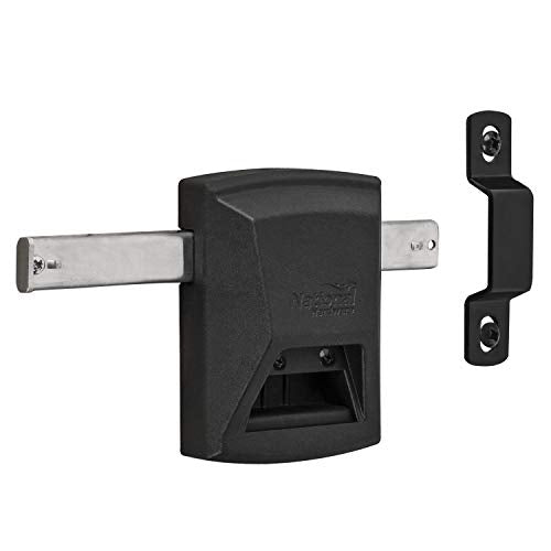National Hardware N109-080 N109080 Smart Key Gate Lock, Black, 40"