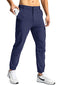Pinkbomb Men's Hiking Cargo Pants with 7 Pockets Slim Fit Stretch Joggers Golf Cargo Work Pants for Men, Navy Blue, Medium