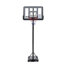 Genki 1.5-3.05m Portable Basketball Hoop Stand System Backboard Net Ring Set Height Adjustable,Built in Wheels