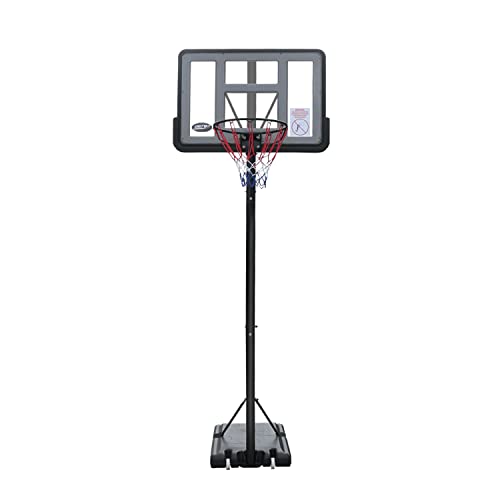 Genki 1.5-3.05m Portable Basketball Hoop Stand System Backboard Net Ring Set Height Adjustable,Built in Wheels