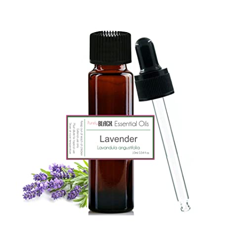 purelyBlack 100% Pure Lavender Essential Oil For Sleep, Hair, Skin, Face Care