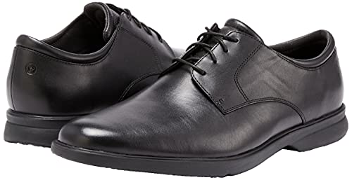 Rockport Men's Allander Business Shoe, Black Leather, US 11