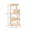 Floofi Cat Tree with Scratching Post & Interactive Cat Toy, Multi-Level Tower & Play House Suitable for Indoors (118 cm, Beige Plush Cat Condo)