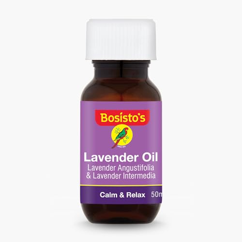 Bosisto's Lavender Essential Oil Blend 50mL | Essential Oils, Luxurious Lavender Fragrance, Naturally Calms & Soothes, Rest & Relaxation, Australian Owned