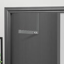 FYY Over The Door Hooks Hanger, 1 Pack Collapsible Folding Over The Door Organizer Rack Space Saving Hanging Storage Hanger for Clothes, Coats, Towels for Bedroom Bathroom Grey