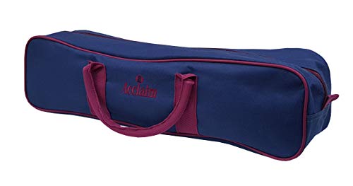 Acclaim Wooler Nylon Four Bowl Level Lawn Flat Green Short Mat Locker Bowls Bag (Navy/Burgundy)