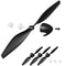3 Sets Spare Rc Plane Propellers Rc Airplane Carbon Fiber Nose Cone Compatible with TR-C285G Rc Plane and TR-C385 4 Channel Remote Control Airplane with Propeller Savers and Adapters