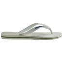 Havaianas Men's Brazil Logo Flip Flop Sandal, White, 9-10