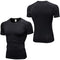 SPVISE 3 Pack Men's Athletic Compression Shirts Short Sleeve Workout T-Shirt Top Cool Dry Sport Baselayer Running Undershirts, Black*3, Small