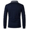 AIOIDI Mens Long Sleeve Golf Polo Shirts for Adults,Blue,M