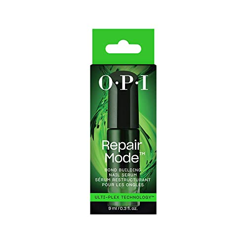 OPI Repair Mode Bond Building Nail Serum, Keratin Protein, Repaired Nails in 6 Days, Vegan Formula, Clear, 9ml