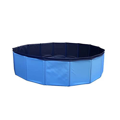 Floofi Dog Pool, Swimming Pool, Small Pool, Hard Plastic Pool, Dog Pools for Large Dogs, Outdoor Pool, Mini Pool, Pet Pool (Blue)
