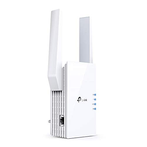 TP-Link AX1800 Dual Band Wi-Fi 6 Range Extender, Broadband/Wi-Fi Extender, Wi-Fi Booster/Hotspot with 1 Gigabit Port & 2 External Antennas, Built-in Access Point Mode, UK Plug(RE605X) (UK Version)