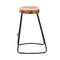 Artiss Bar Stools Stool Set of 2 Kitchen Counter Barstools Dining Chair Chairs Vintage Industrial Style Natural in 65cm Seat Height Floor for Home Bar Dining Room Cafe Outdoor Indoor