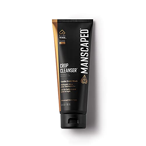 MANSCAPED™ Crop Cleanser™ Groin Wash, Men’s UltraPremium Invigorating Formula for Below-The-Waist Cleaning, Refreshing Shower Gel For Men Infused with Vitamin E and Aloe, Vegan body wash (6 oz)
