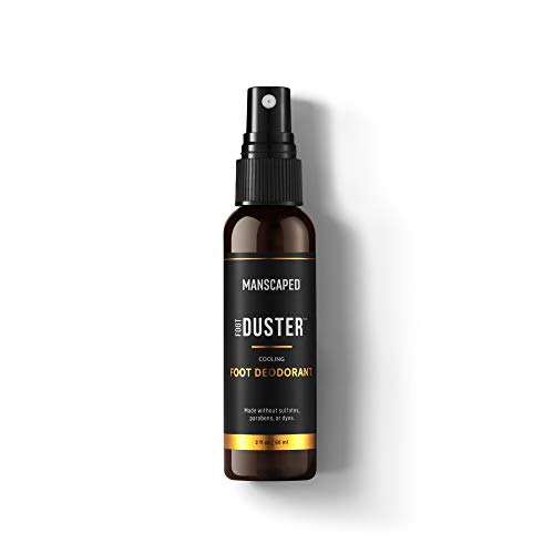 MANSCAPED™ The Foot Duster™, Men's Cooling Foot Deodorant Spray, Featuring Cooling Tea Tree Oil and Our Signature MANSCAPED ™ Scent