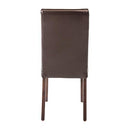 Bolero Faux Leather Dining Chairs Brown (Pack of 2)