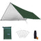 TRIWONDER Hammock Tarp Waterproof UV Blocking Tent Camping Rain Fly Tarpaulin Tent Footprint Canopy Shelter Cover (Green, M - 9.8 x 16.4 ft)