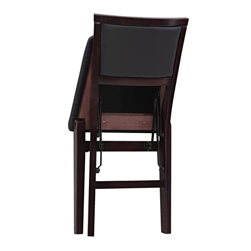 (Espresso) - Linon Keira Padded Folding Dining Chairs - Set of 2