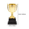 BESPORTBLE Gold Trophy Cups Award Medals: Plastic Trophies Winner Medals Golden Award Trophy Cup and Honor Medal for Winning Prizes Competitions Ceremony Appreciation Gift