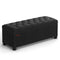 SONGMICS Storage Ottoman Bench, Bench with Storage, for Entryway, Bedroom, Living Room, Black ULSF088B01