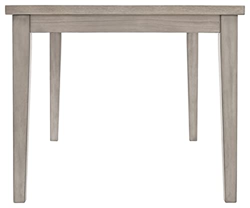 Signature Design by Ashley Parellen Modern Farmhouse Rectangular Dining Room Table, Gray