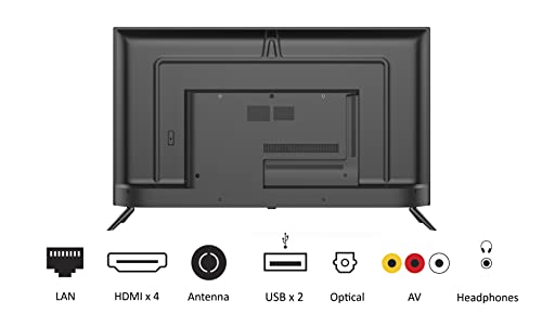 JVC 43 Inch Smart TV, 4K UHD (Ultra High-Definition) Edgeless Display, Smart Remote Control with Google Voice Assistant, Built-in Chromecast, Android 11 LED TV (AV-H437115A11)