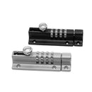 TopHomer Combination Password Lock Bolt, Gate Lock Shed Door Latch Keysafe Combination Locking Bolt, Security Proof Slide Code Hatch Keyless Bolt (Black)