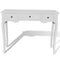 'vidaXL Scandinavian Style Dressing Console Table - White, MDF and Pinewood Construction, Features Three Drawers, Compact Design for Small Spaces