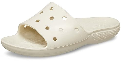 Crocs Unisex Adults Classic Slide, Bone, M8W10