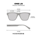 Hawkers Unisex Carbon Black Dark Sunglasses, Carbon Black Dark, 49 US