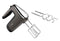 Tefal HT650E Power Mix Silence Hand Mixer | 600 Watt | Variable Speed Control | Turbo and Ejection Function | Extremely Quiet Motor | Includes 2 Whisk and 2 Dough Hooks | Grey