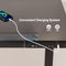 Luxsuite Electric Standing Desk Sit Stand Up Table Desktop Desk Motorised Height Adjustable Rising Tempered Glass Top Computer Office Sturdy Workstation USB & Type C 120x60cm Black