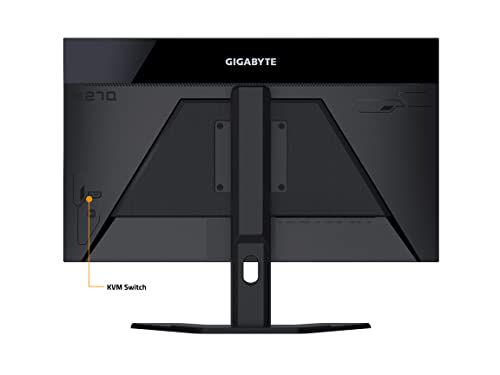 GIGABYTE M27Q 27" 170Hz 1440P -KVM Gaming Monitor, 2560 x 1440 SS IPS Display, 0.5ms (MPRT) Response Time, 92% DCI-P3, HDR Ready, FreeSync Premium, 1x Display Port 1.2, 2X HDMI 2.0, 2X USB 3.0