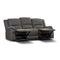Charlotte 3 + 1 + 1 Seater Manual Recliner Sofa Lounge Couch Armchair Solid Wood Frame Fabric Upholstery Suite - Latte