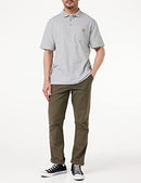 CARHARTT Men's Big & Tall Contractors Work Pocket Polo Original Fit,Heather Grey,XXX-Large Tall