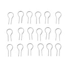 100PCS R-Shaped Hanging Burning Needle for Kiln, Glass Fusing & Ceramic: High Fire Temperature Resistance - Jump Ring Nichrome Hooks for Hobbyists to Make DIY Pendant Ornament Wires (0.55x1.2cm)