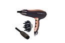 Remington Pro-Air Turbo Hair Dryer, D5220AU, 2400W (AU Plug), Ceramic & Ionic Technology, Salon Professional Results With Less Frizz, Includes Diffuser & Round Brush, Black & Rose Gold
