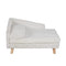 BingoPaw Elevated Dog Sofa Bed: L Shaped Raised Dog Lounger Couch with Durable Wooden Legs - Nordic Plush Fur Pet Chair Bed with Soft Removable Cushion Mat and Pillow M(70x40cm