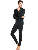 Men’s Thermal Underwear Fleece Lined Base Layer Long Johns Set Top and Bottom Winter Sports Suits