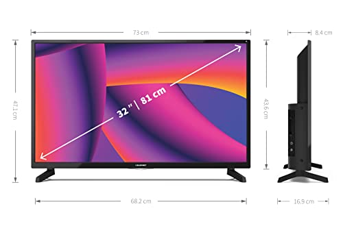 Blaupunkt BF32H2322CGKB 32" HD Ready Smart LED TV with Freeview Play, 3X HDMI, USB, Electronic Program Guide