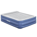 Bestway Air Mattress Inflatable Bed Built-in Pump Luxury Queen Airbed 56cm Blue