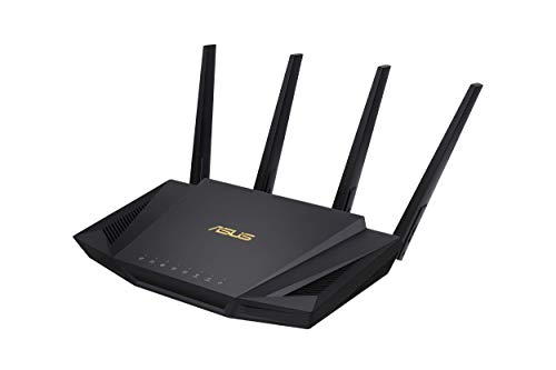 ASUS RT-AX58U (AX3000) Dual Band WiFi 6 Extendable Router, Subscription-free Network Security, Instant Guard, Advanced Parental Control Built-in VPN, AiMesh Compatible, Gaming & Streaming, Smart Home