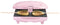 waffle iron Sweet Dreams heart waffles 780W pink